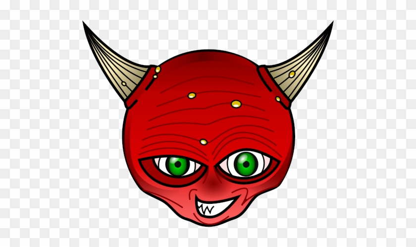 Image For Red Devil Head Clip Art - Devil Head Png #47982