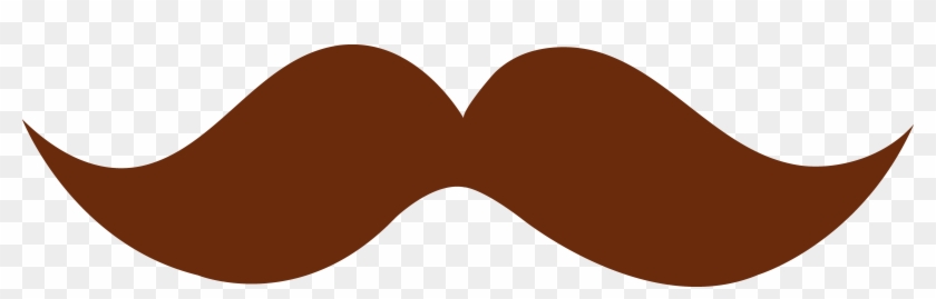 Brown Moustache Design Free Clip Art - Brown Mustache Clipart #48085