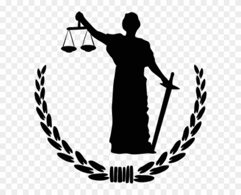 Justice Clip Art Silhouette - Diosa De La Justicia Png #48106