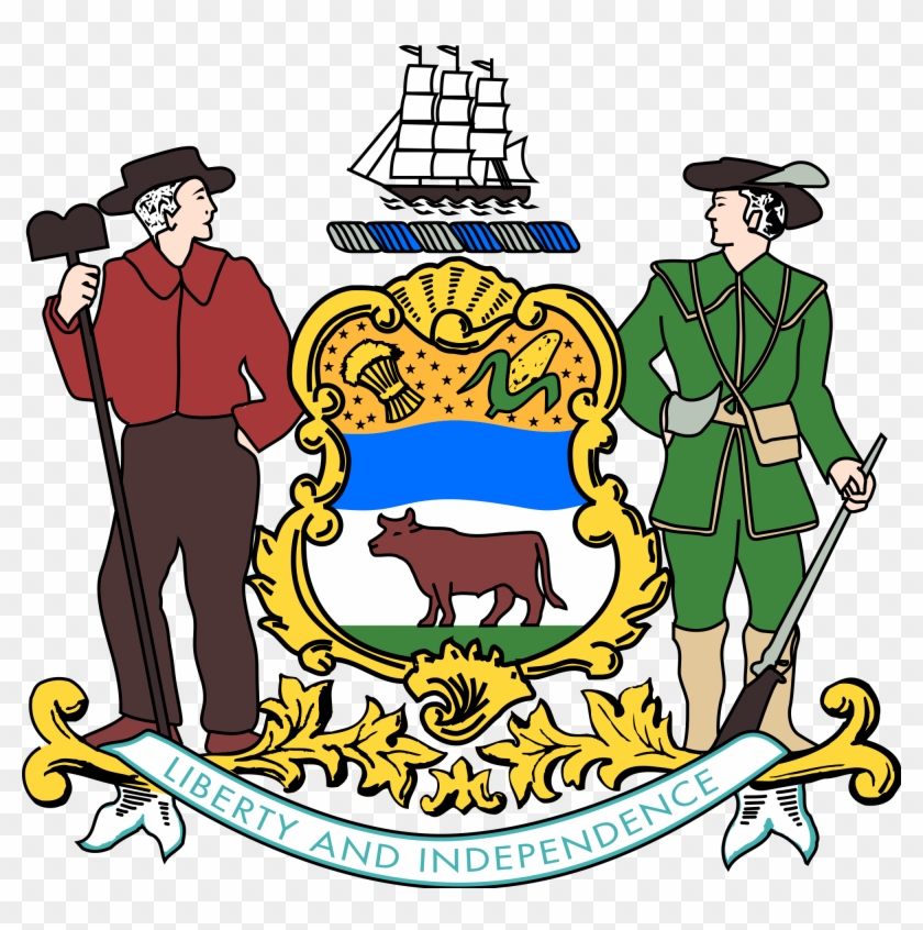 July 8th, - Delaware State Coat Of Arms #48120