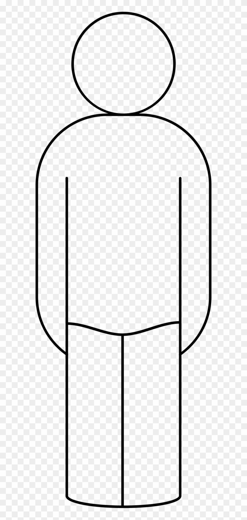 Outline Person Clip Art - Person Shape For Powerpoint #48153