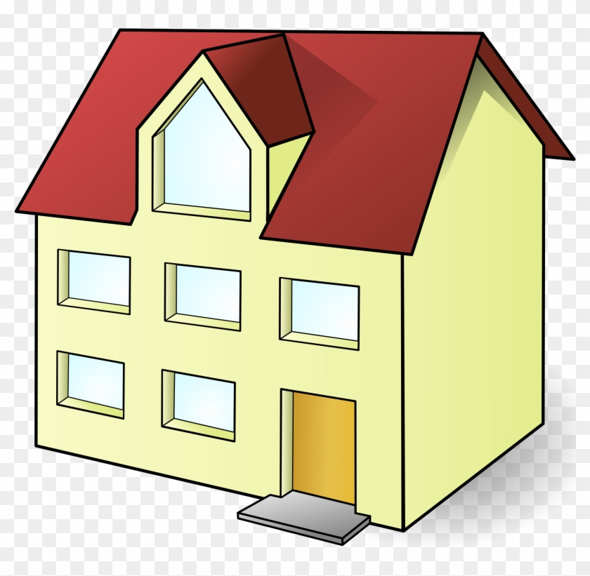 Open - House Clip Art #48201