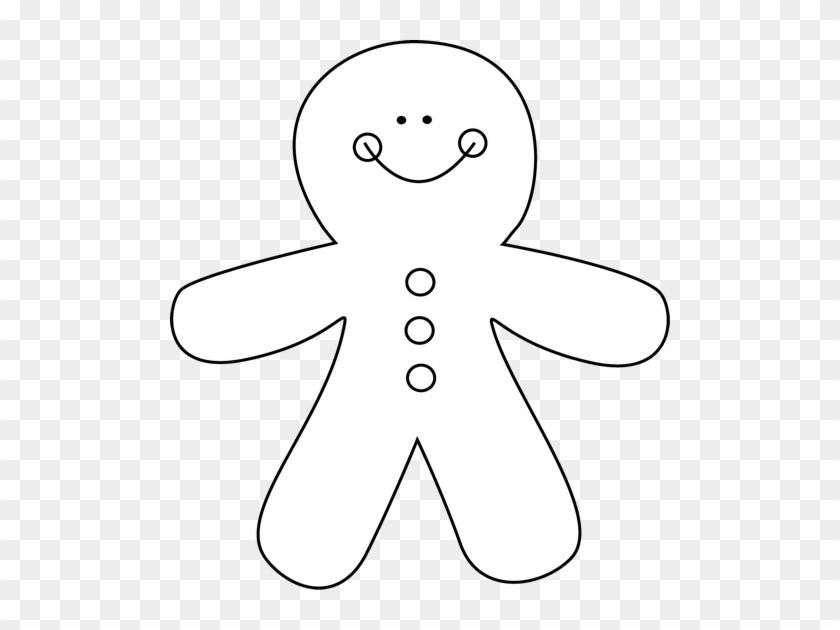 Gingerbread Man Man Black And White Clipart Clipart - Man Clipart White #48209