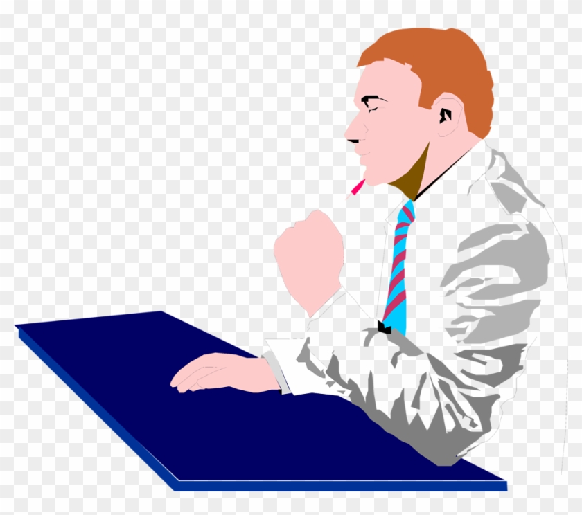Man Clipart Thinking - Thinking Man Clipart Transparent #48269