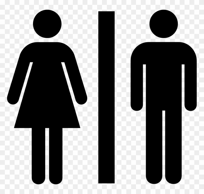 Ladies Gents Toilet Signs Clip Art - Toilet Icon #48298