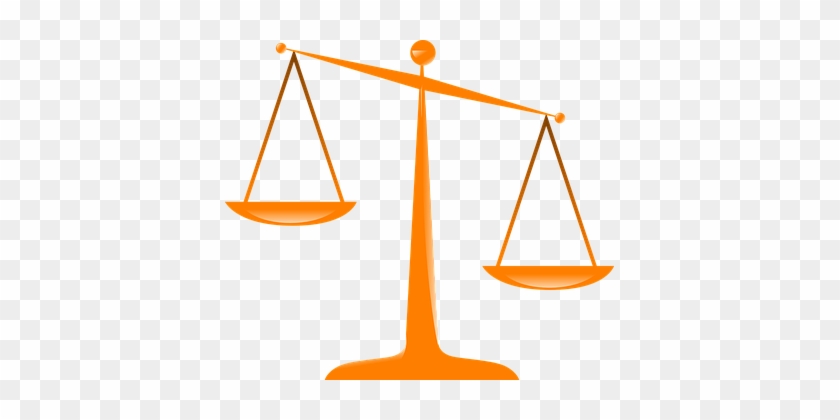 Justice Scales Orange Libra Comparison Hea - Scales Of Justice Clip Art #48421