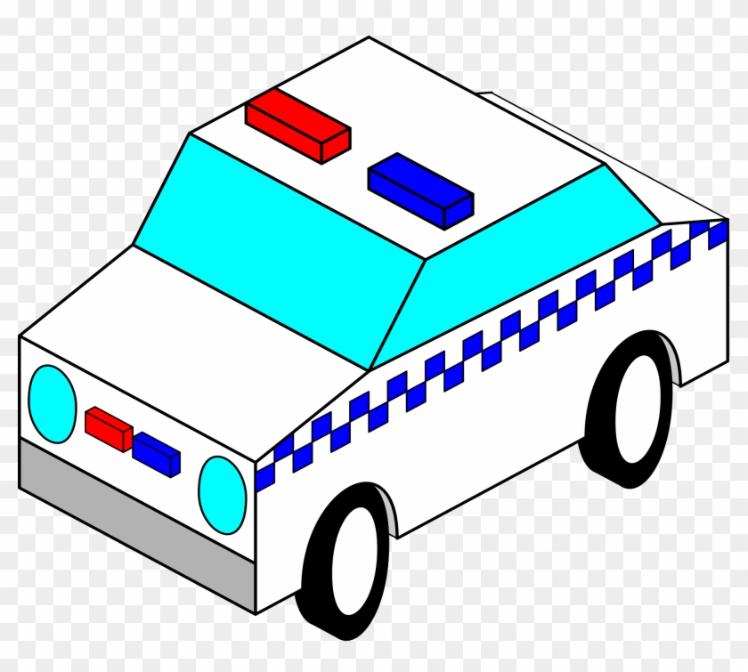 File - Police Car - Svg - Clip Art #48525