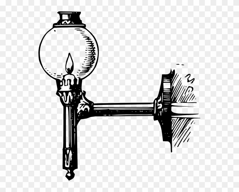 Free Vector Antique Outdoor Lantern Clip Art - Lantern Vintage Png Vector #48530