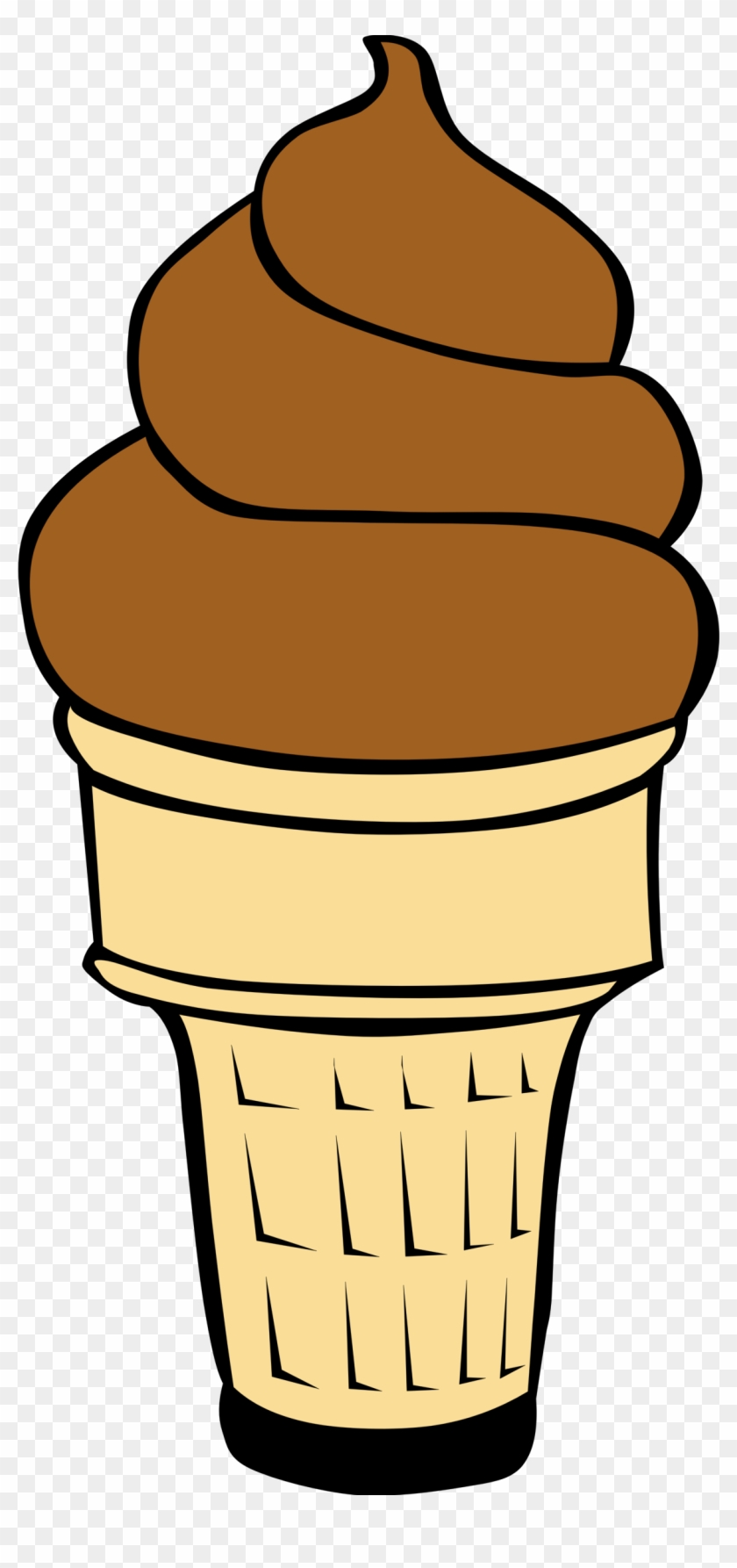 Clip Art Of Ice Ceram Cone - Ice Cream Cone Clip Art #48551