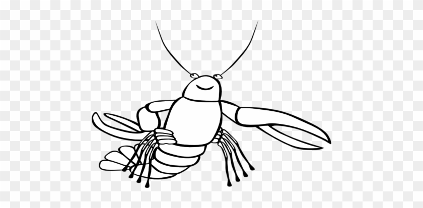 Lobster Crawfish B And W Clip Art At Vector Online - Crawfish Clip Art #48560