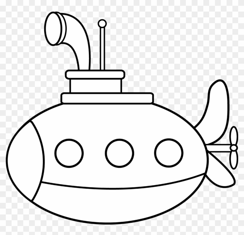 Cartoon Submarine - Coloring Pages Vbs Submarine #48581
