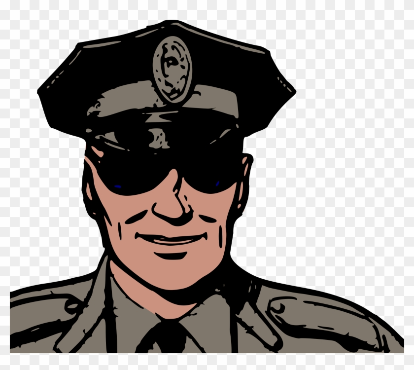 Police In Sunglasses - Police Clipart #48613