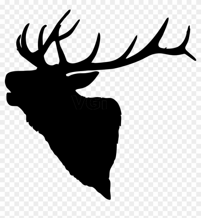 Pin By Kathy Jukich On Stencils Pinterest Elk, Silhouettes - Elk Head Clip Art #48684