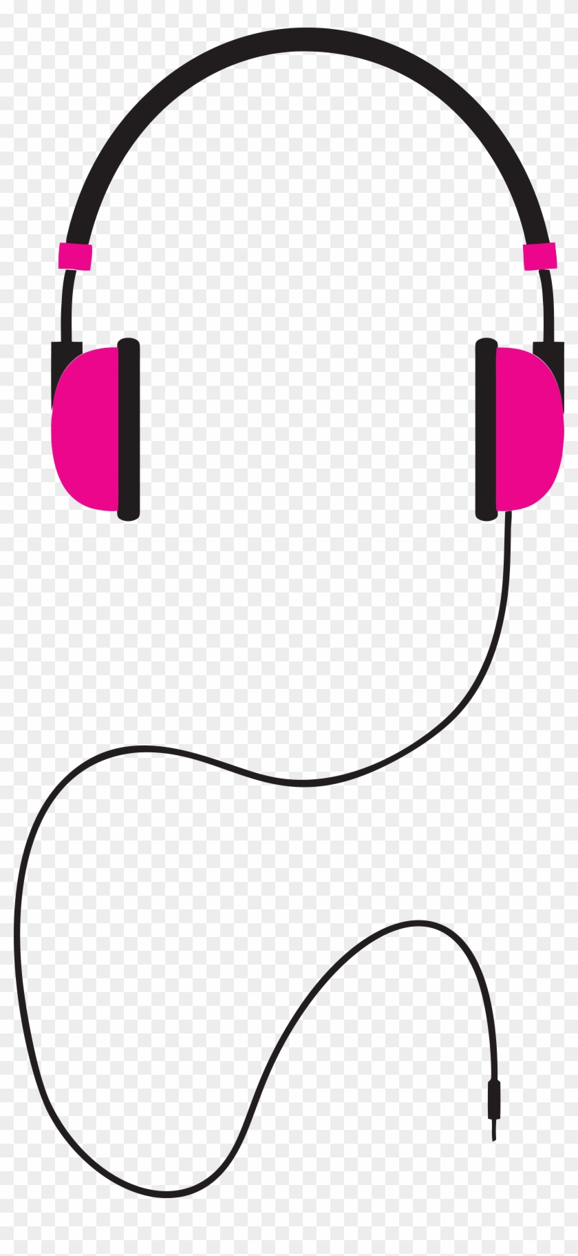 Free Clipart Of A Pair Of Pink Headphones - Headphones Clipart #48729