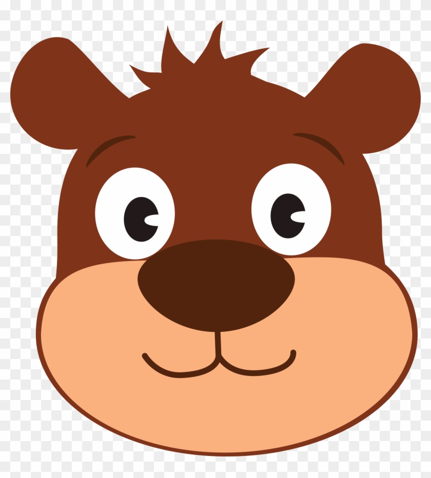 Free Clipart Of A Cute Bear Face - Face Bear Cute Clipart #48807