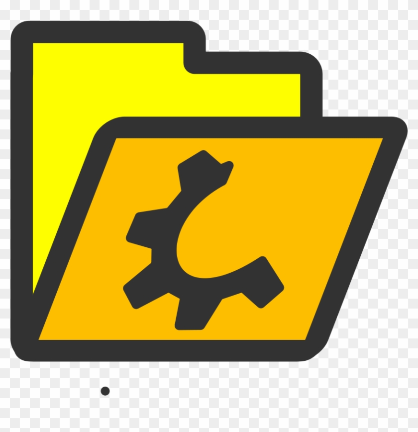 Folder Yellow Open Clipart, Vector Clip Art Online, - Folder Yellow Open Clipart, Vector Clip Art Online, #48837