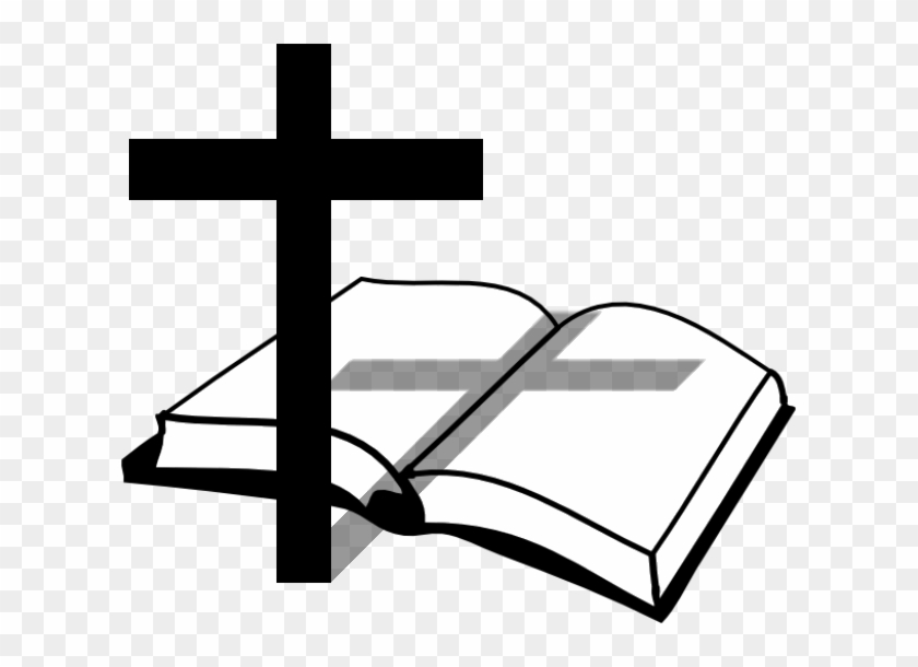 Cross And Bible Clip Art - Cross And Bible Clipart #48926