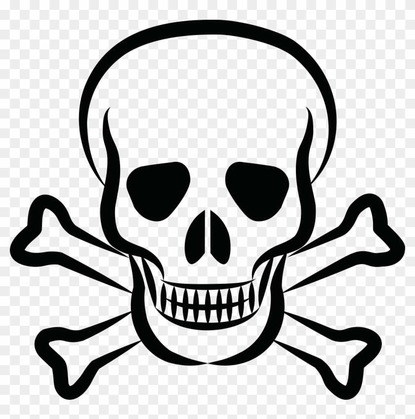 Free Clipart Of A Skull And Crossbones - Skull And Crossbones #48933