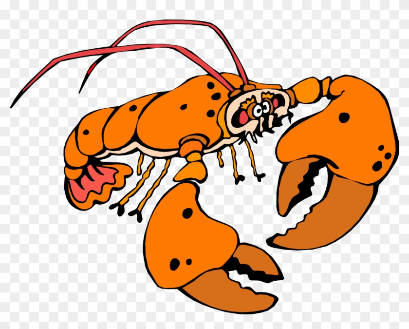 Lobster Silhouette Clipart - Cartoon Lobster #48955