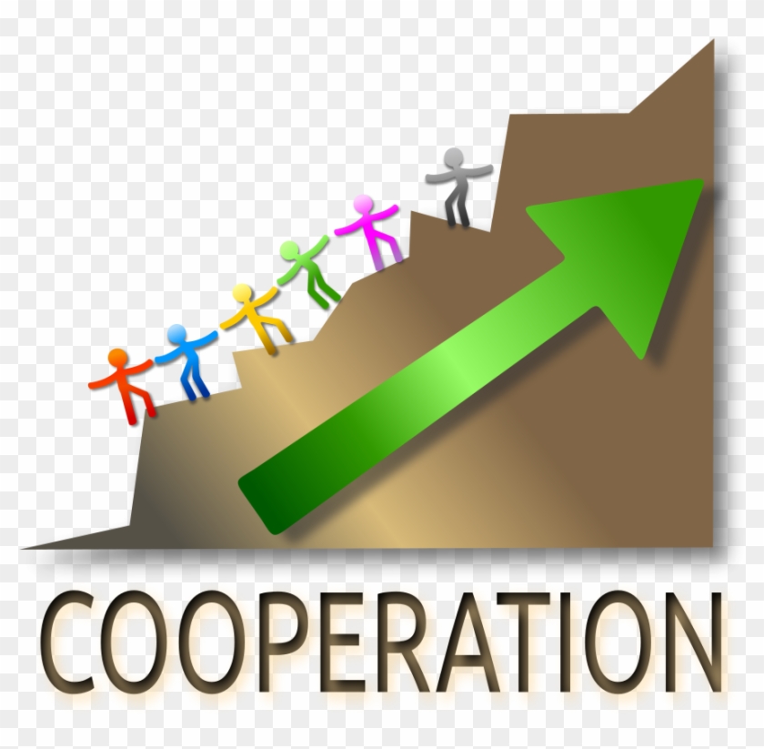 Leads To Success - Cooperation Clipart #49023