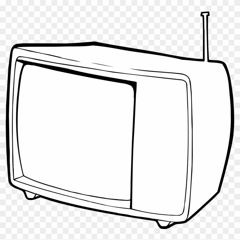 Clipart - Tv Clipart Black And White #49071