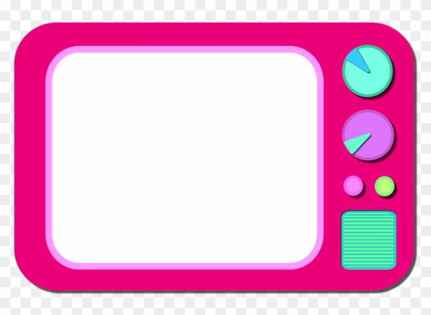 Tv Clipart Pink - Tv Retro Png #49097