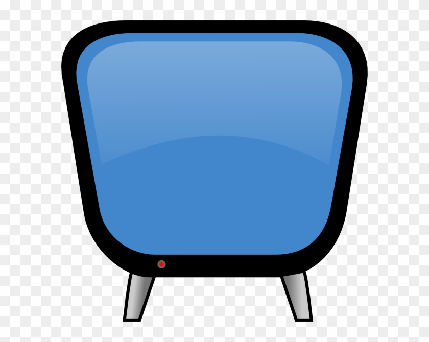 Retro Tv Svg Clip Arts 600 X 590 Px - Tv Clipart Blue #49099