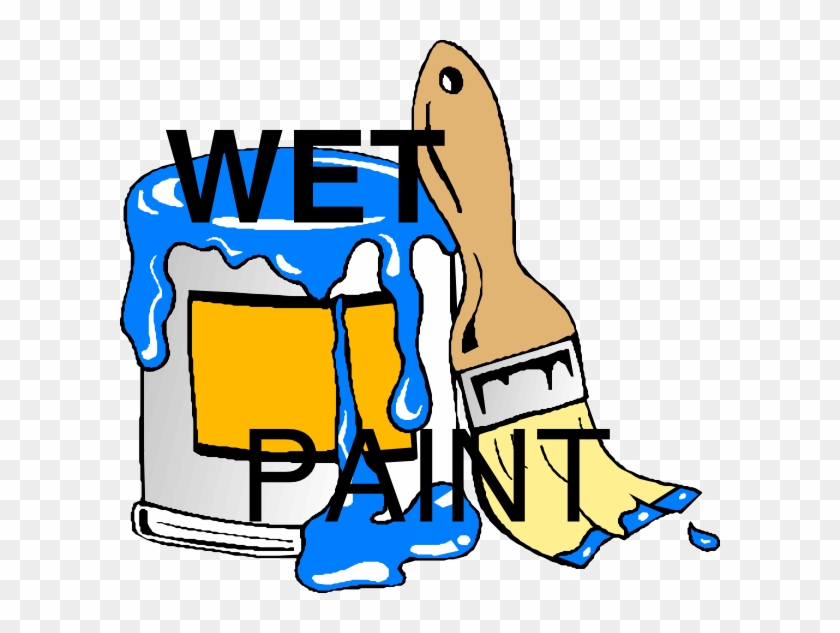 Wet Paint Clip Art - Paint Can Clip Art #49179