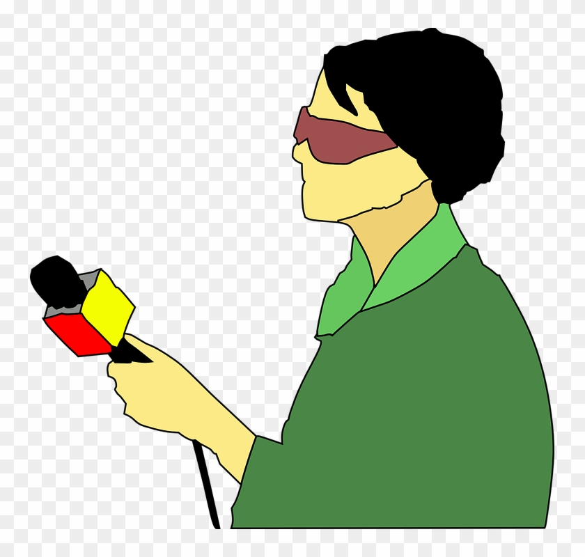 Tv News Reporter Clip Art At Clker - Reporter Clipart Png #49183