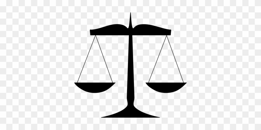 Scales Law Justice Balance Weight Court Sc - Scales Of Justice Clip Art #49403