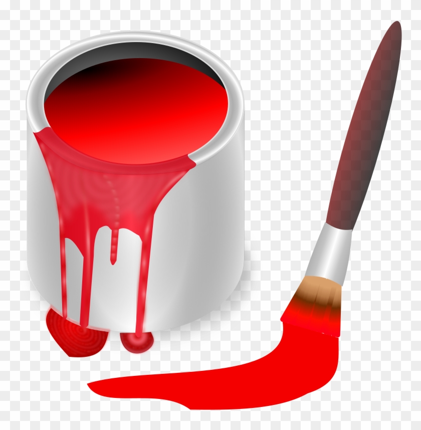 Color, Red, Brush, Painting, Paint, Tool - Pintura De Color Rojo #49407