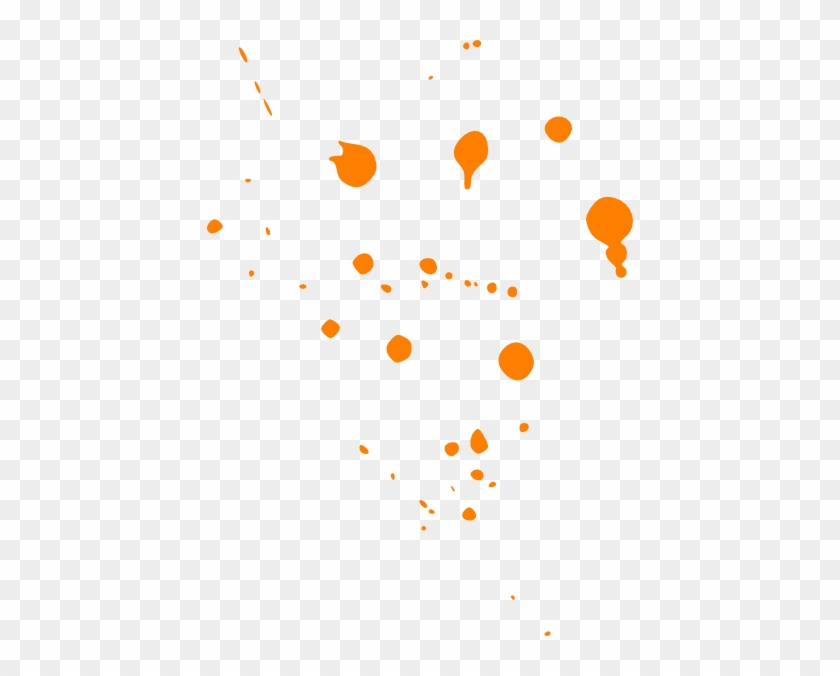 Paint Splat Orange Clip Art At Clker - Orange Paint Splatter Png #49419