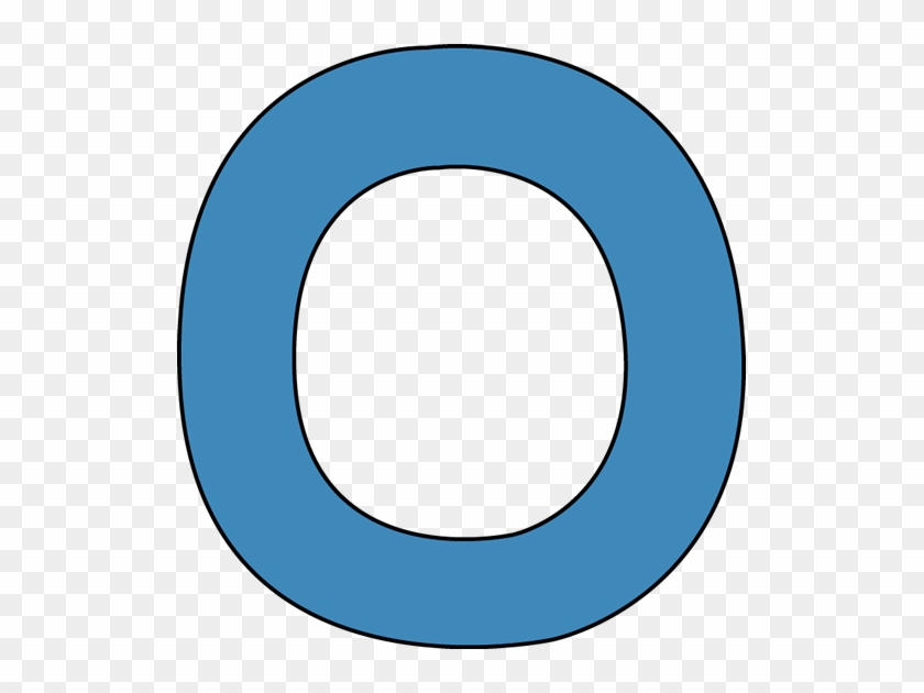 Blue Alphabet Letter O Clip Art Image Clipart Of - Letter - Free