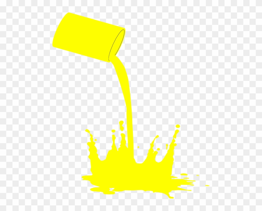 Paint Splat Yellow Clip Art At Clker - Clip Art #49450