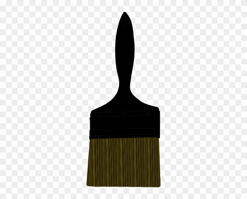 Paint Brush Silhouete Clip Art At Clker - Clothes Hanger #49481