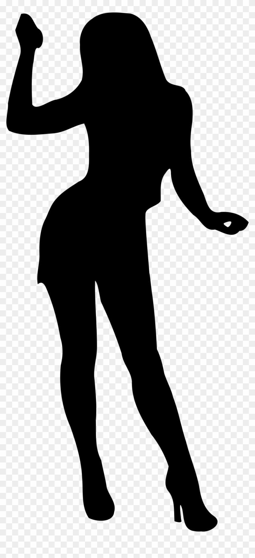 Shadow Clipart Female Body - Full Body Silhouette Girl - Free