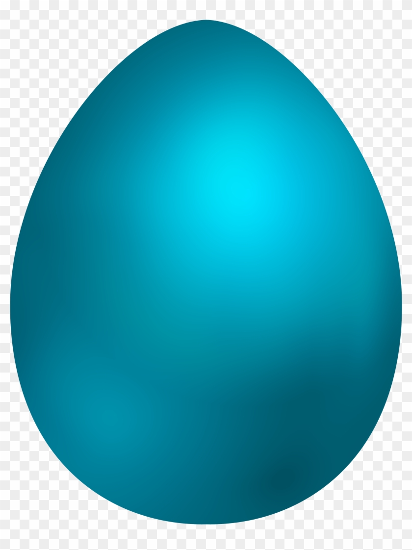 Sky Blue Easter Egg Png Clip Art - Circle #49553