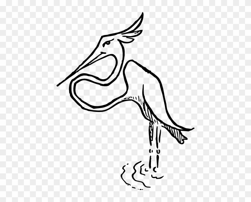 Free Vector Stork Clip Art - Flamencos Animal Blanco Y Negro #49559