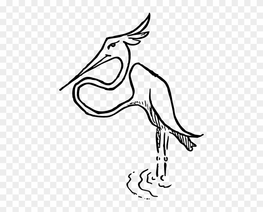 Free Vector Stork Clip Art - Flamencos Animal Blanco Y Negro #49559
