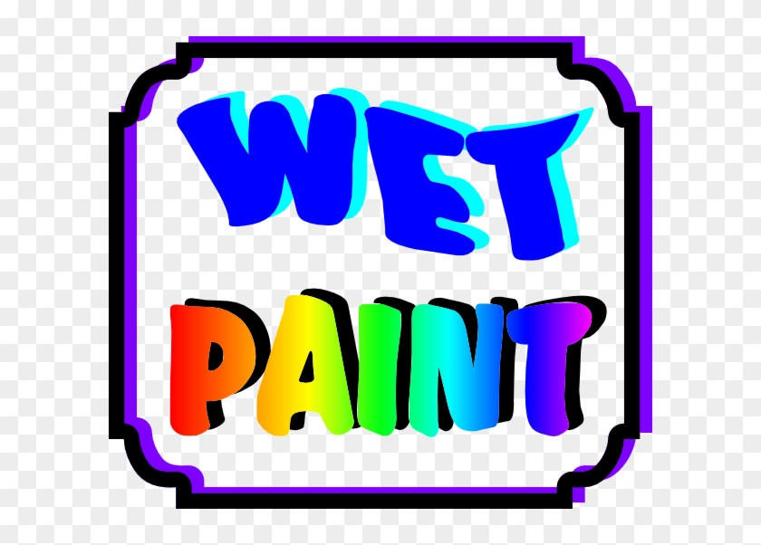 Paint Clipart Wet Paint - Wet Paint Signs Printable #49573