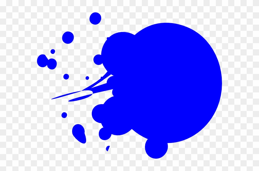 Paint Clipart Blue - Paint Splatter Clipart #49588