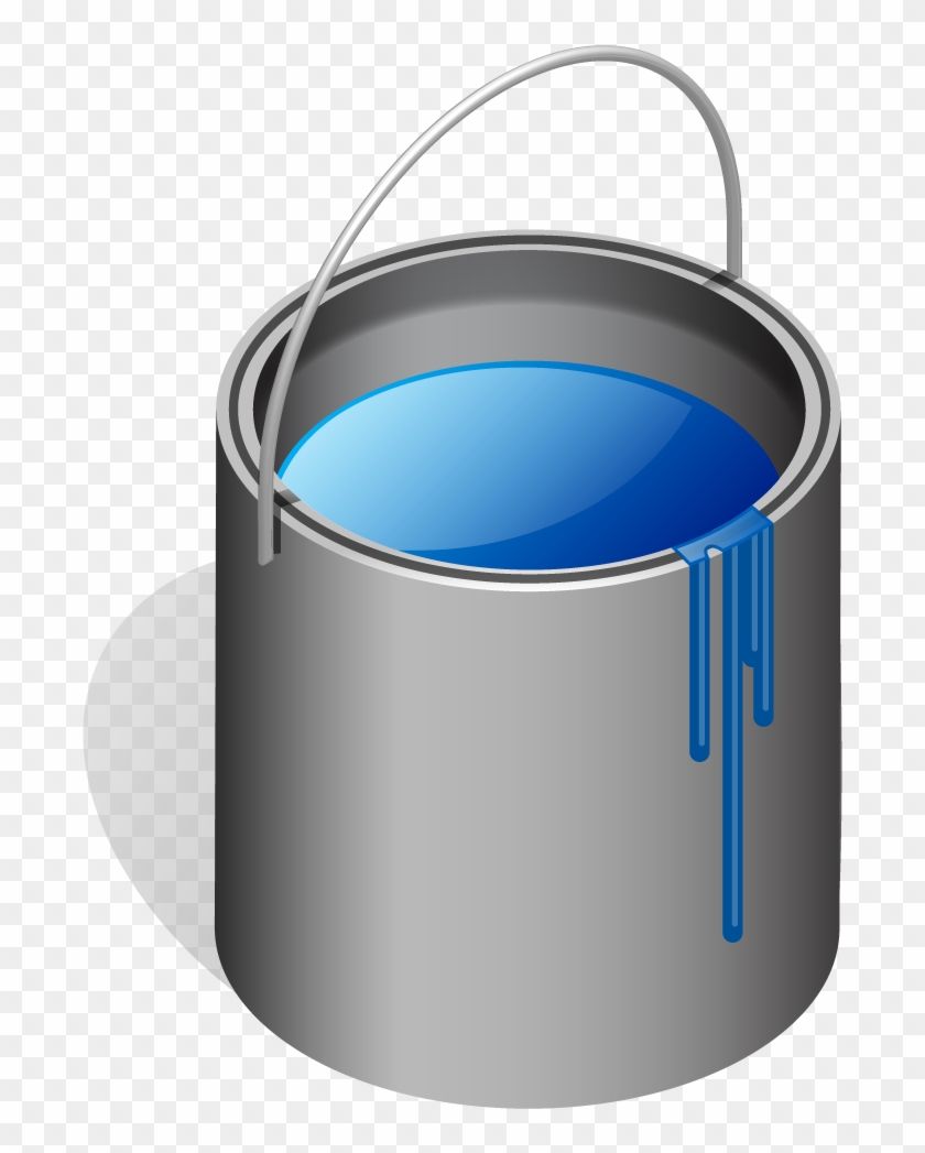 Paint Can And Brush Free Clip - Paint Can Transparent Background #49592