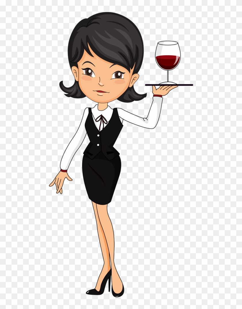 Cozinheiros - Woman Waitress Clipart #49601