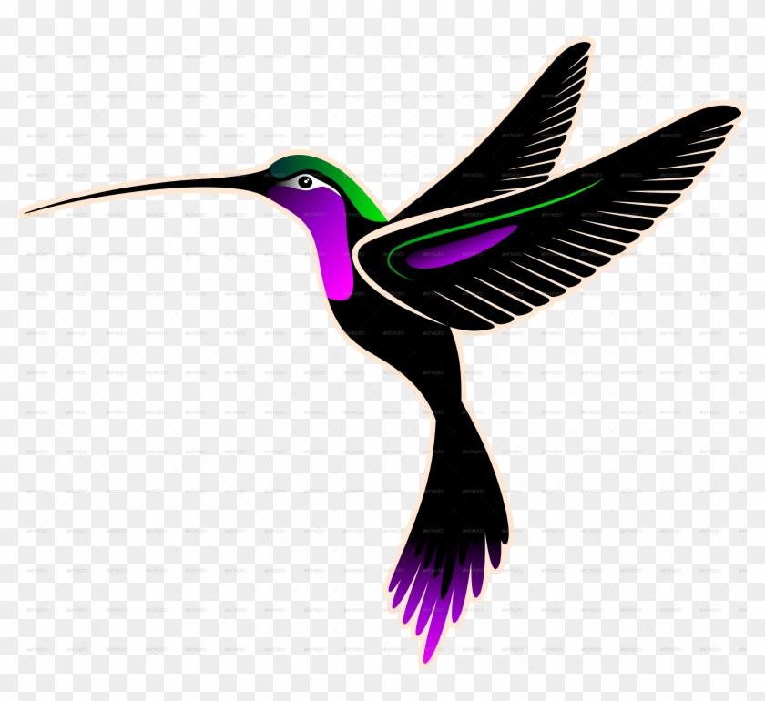 Hummingbird And Hibiscus Batik Pattern By Bluedarkat - Hummingbird Transparent Logo #49772