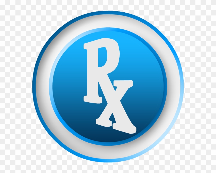 3d White Rx Pharmacist Symbol Clipart Image - Pharmacy Symbol Clip Art #49866