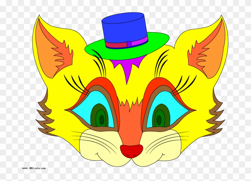 Clipart Of Cat Mask - Cat Mask Clipart #49933