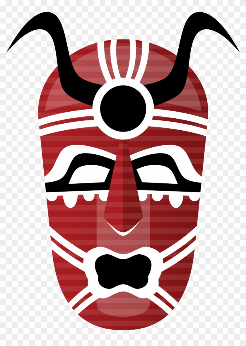Traditional African Masks T-shirt Clip Art - Heart Of Darkness Ebook #49962