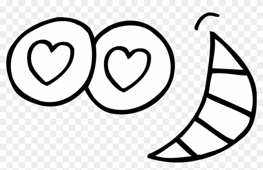 Eye Coloring Pages For Kids 21 Eye Coloring Pages Two - Heart Eyes Black And White #50035
