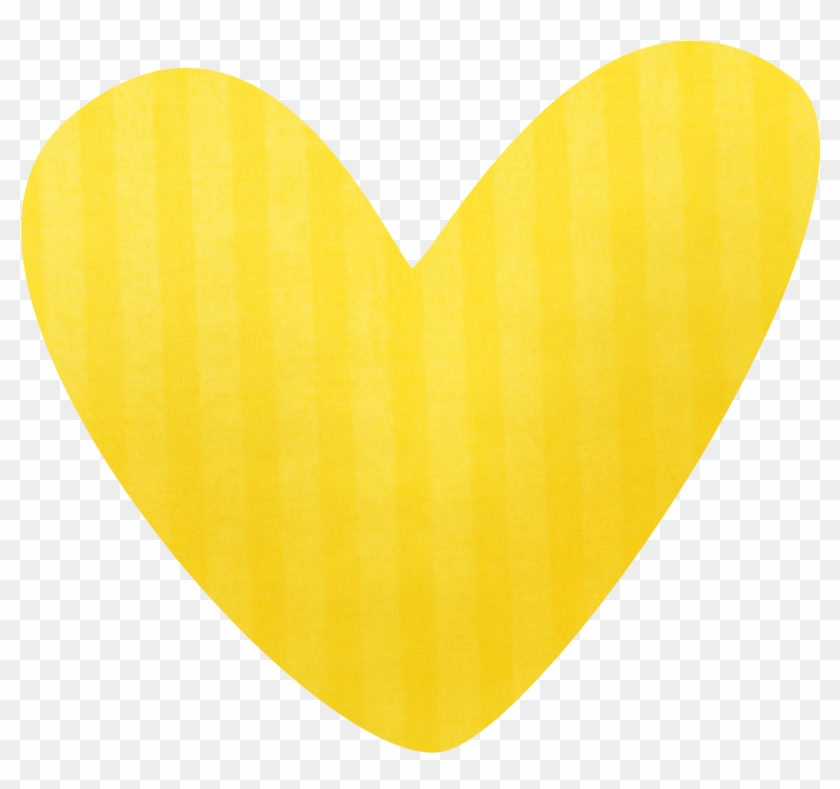 Clip - Heart Clip Art Yellow #50071