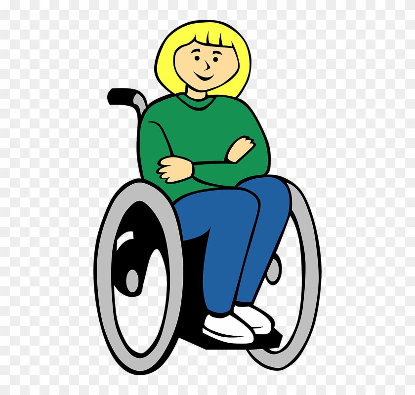 Girl In Wheelchair Clip Art At Clker - Wheelchair Clipart #50075